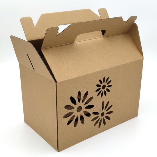 Brown Bakery Eco-Friendly Paper Board Cardboard Gift Kraft Paper Donut Packaging Box