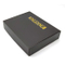 Custom Matt Black Gold Foil Logo Paper Cardboard Magnetic Closure Gift Box
