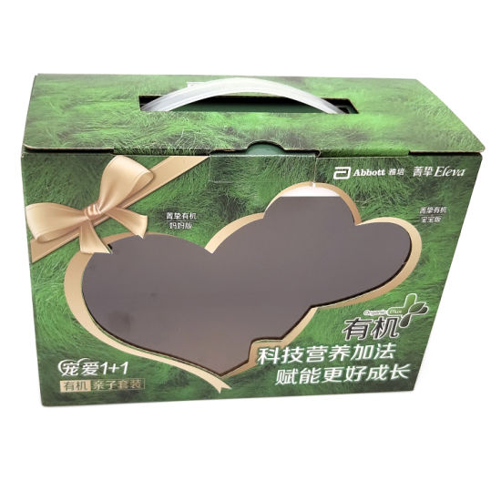 Color Packaging Cardboard Carton Corrugated Paper Box with PVC Window